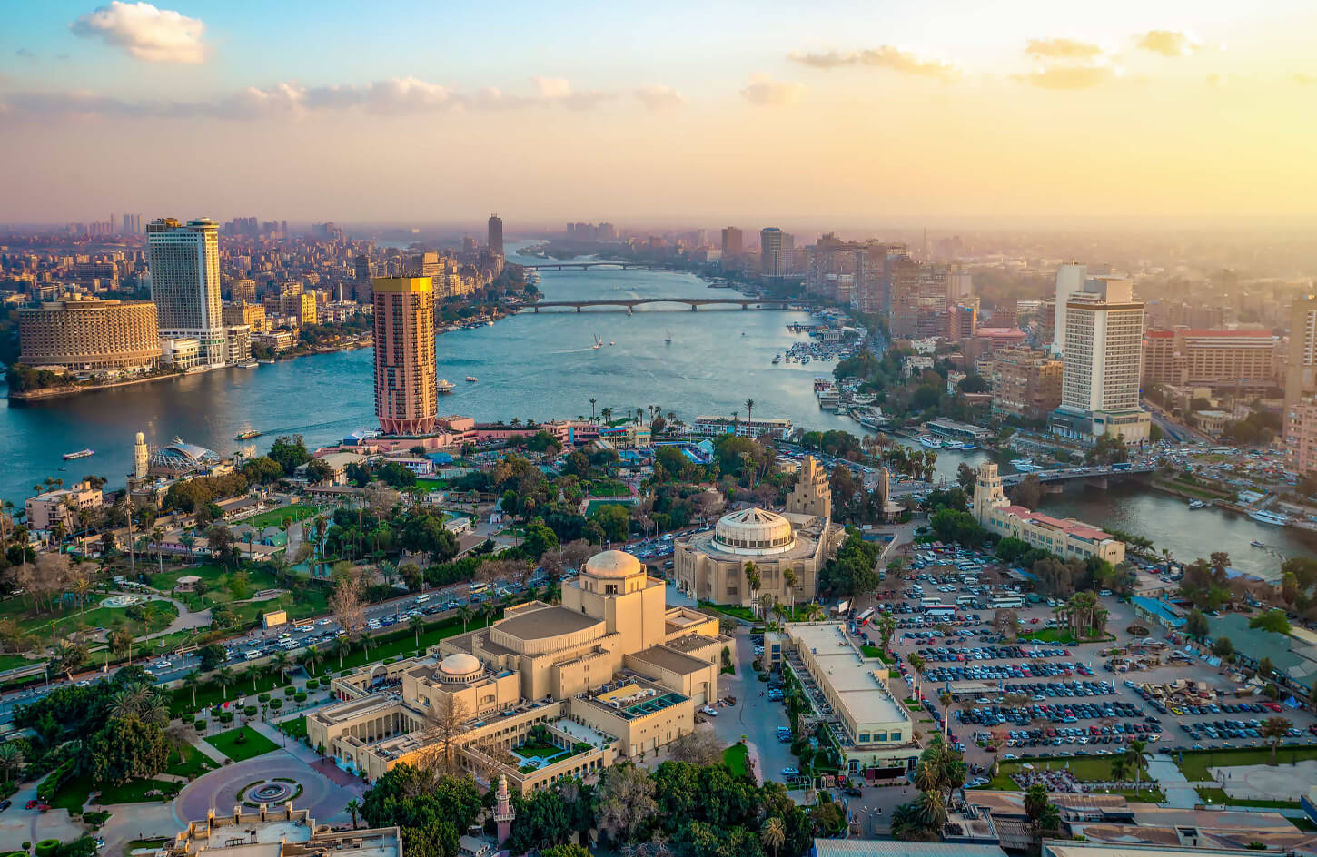 Pictures-of-Cairo-at-sunset-from-one-of-the-towers-in-cairo-city